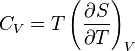 c_v = t \left(\frac{\partial s}{\partial t}\right)_v