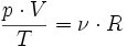 \frac{p\cdot v}{t} = \nu\cdot r