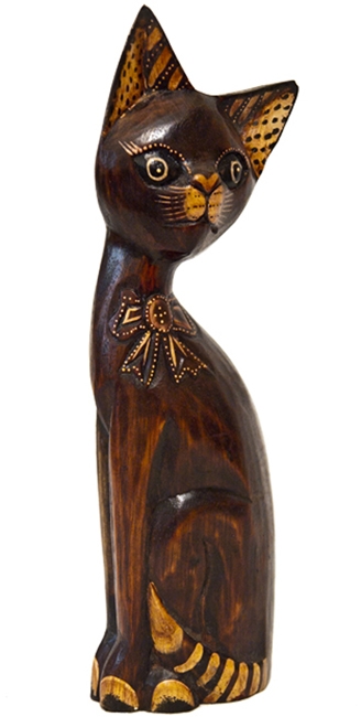 деревянный кот