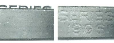 описание: рис. 53. фрагменты «магнитного образа» банкнот номиналом 100 долларов сша выпуска 1996 года