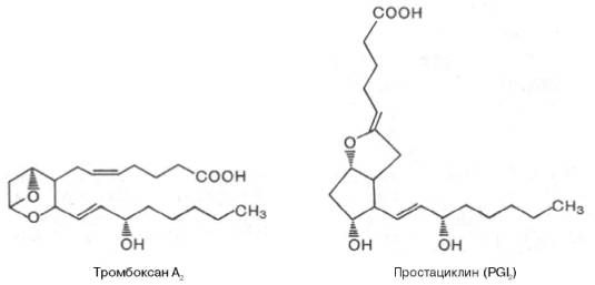 тромбоксан а2 и простациклин (pgi2)