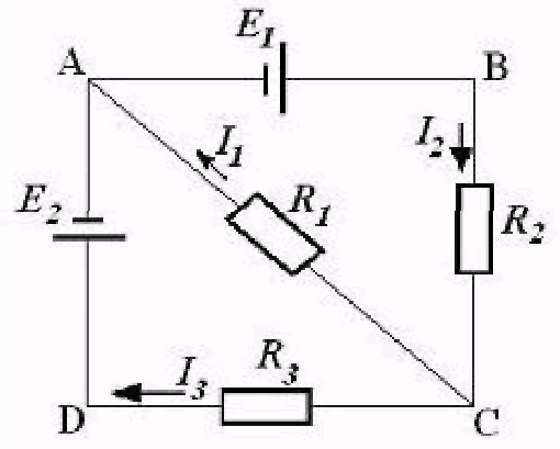 Три идеальных источника. Схема с тремя резисторами и 2 источниками тока. На рисунке представлена схема электрической цепи. Направление тока в резисторе. В схеме представленной на рисунке е1=2.1 в.