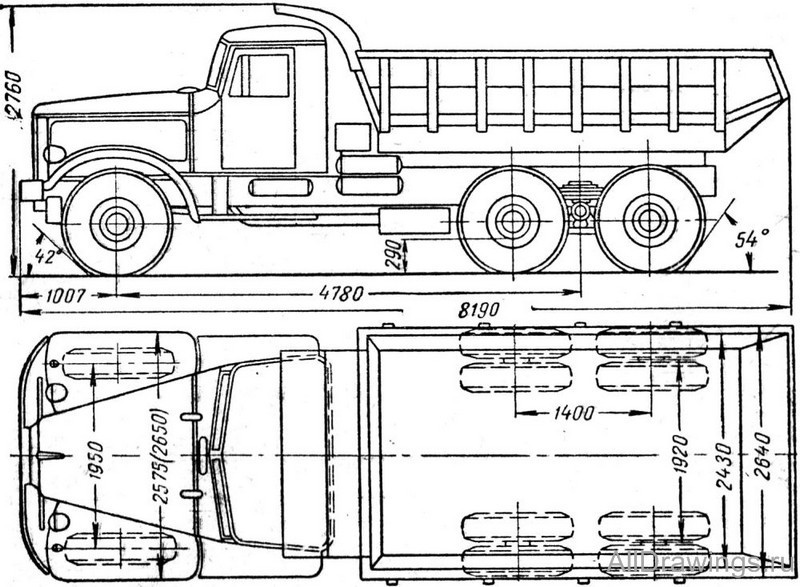 Краз 258 чертежи