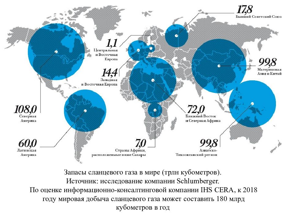 Сланцевый газ карта