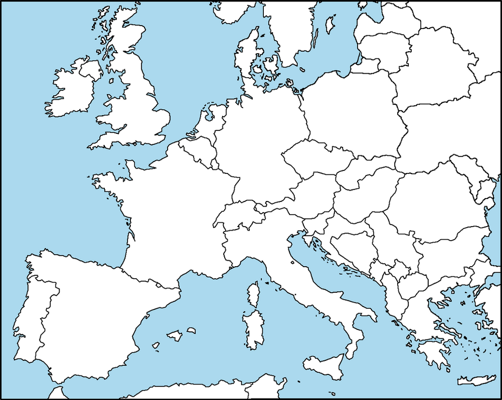 Югославия на карте Европы