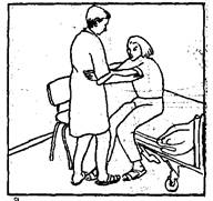 Передвижение пациента. Пересаживание пациента с кровати на стул. Алгоритм пересаживания пациента с постели на стул. Пересаживание пациента с кровати на прикроватный стул. Биомеханика перемещения пациента.
