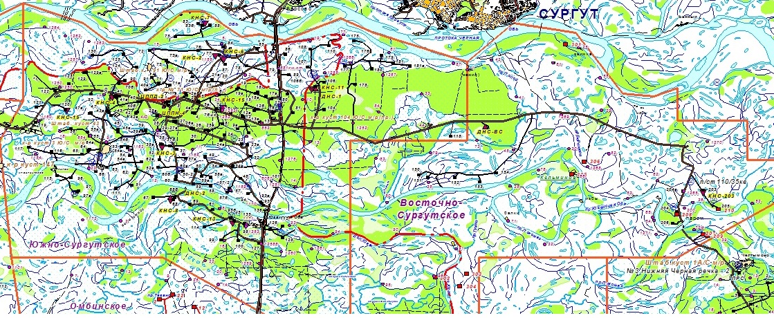 Карта рн юганскнефтегаз