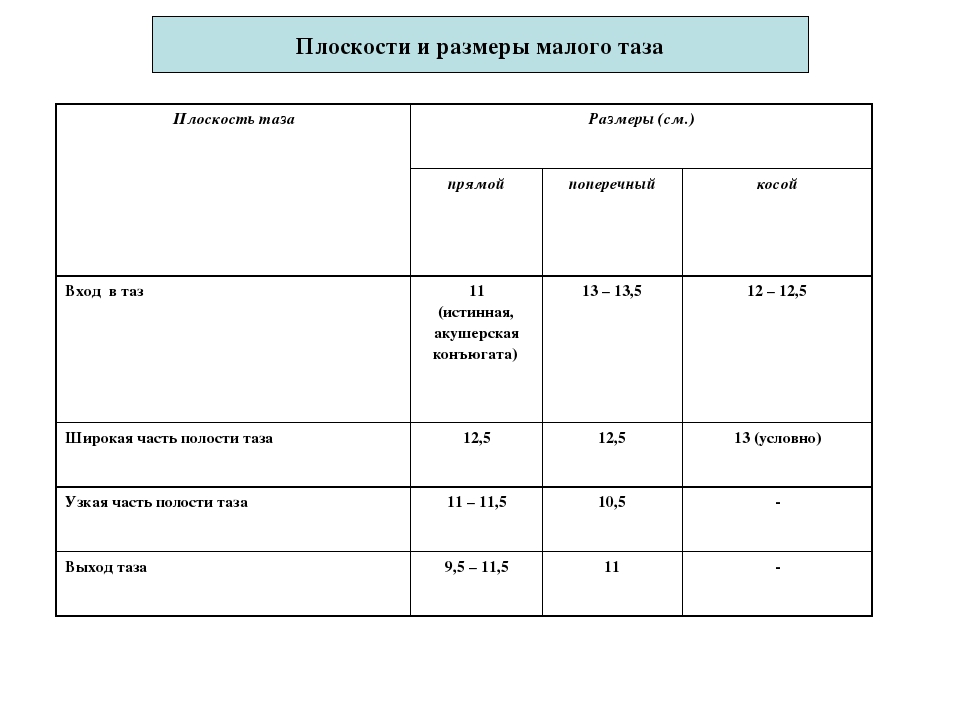 Размеры плоскостей малого таза. Таблица плоскости малого таза. Плоскости и Размеры малого таза. Размеры плоскостей таза в акушерстве. Размеры малого таза по плоскостям.