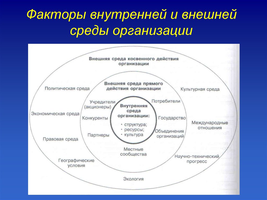 Факторы внешней среды рисунок