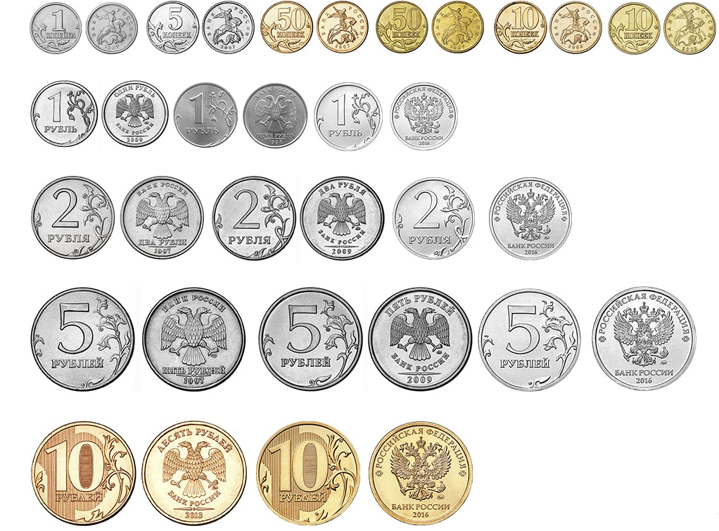 Деньги 5 и 10 рублей
