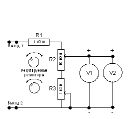 Схема поверки вольтметра