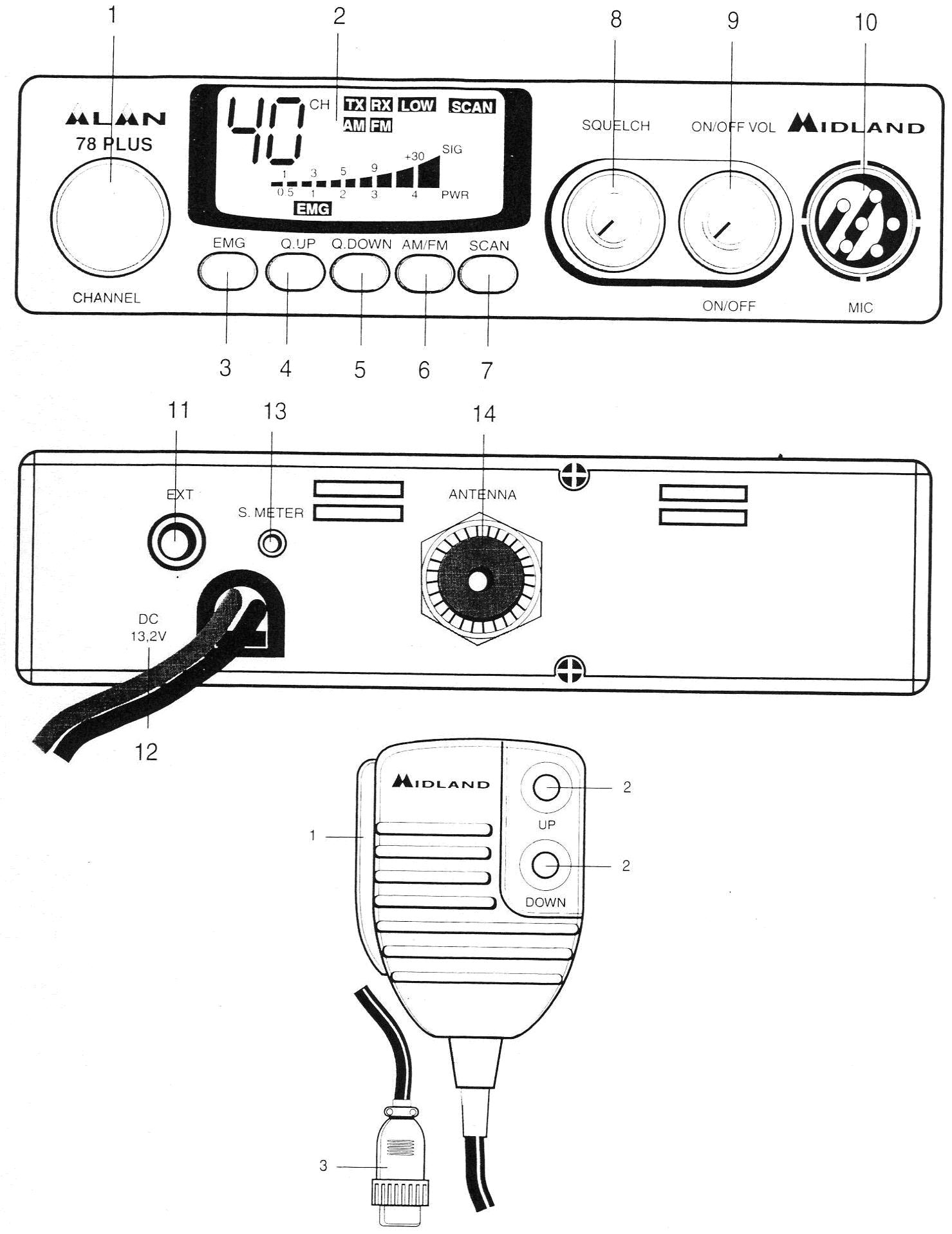 Midland m20 схема