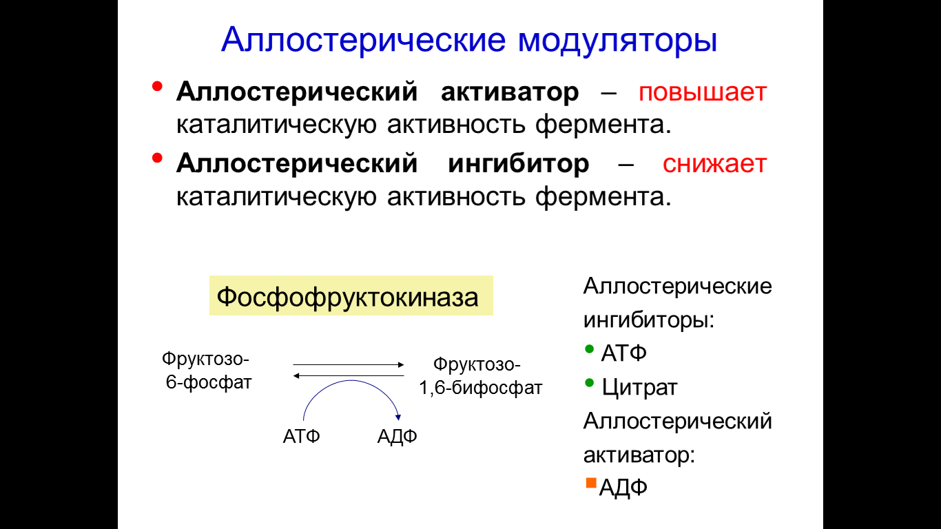 Типы активаторов. Аллостерические активаторы ферментов. Регуляция активности ферментов схемы. Аллостерические модуляторы биохимия. Аллостерический ингибитор пируваткиназы.