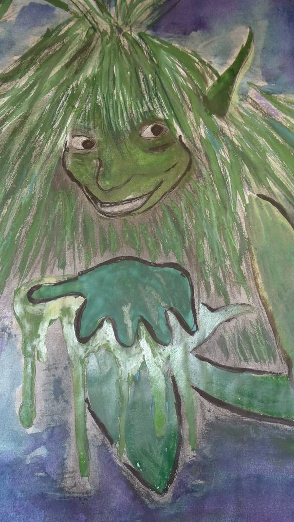 Песня кикимора болотная. Образ Кикиморы Болотной. Кикимора Болотная зеленая. Кикимора рисунок.