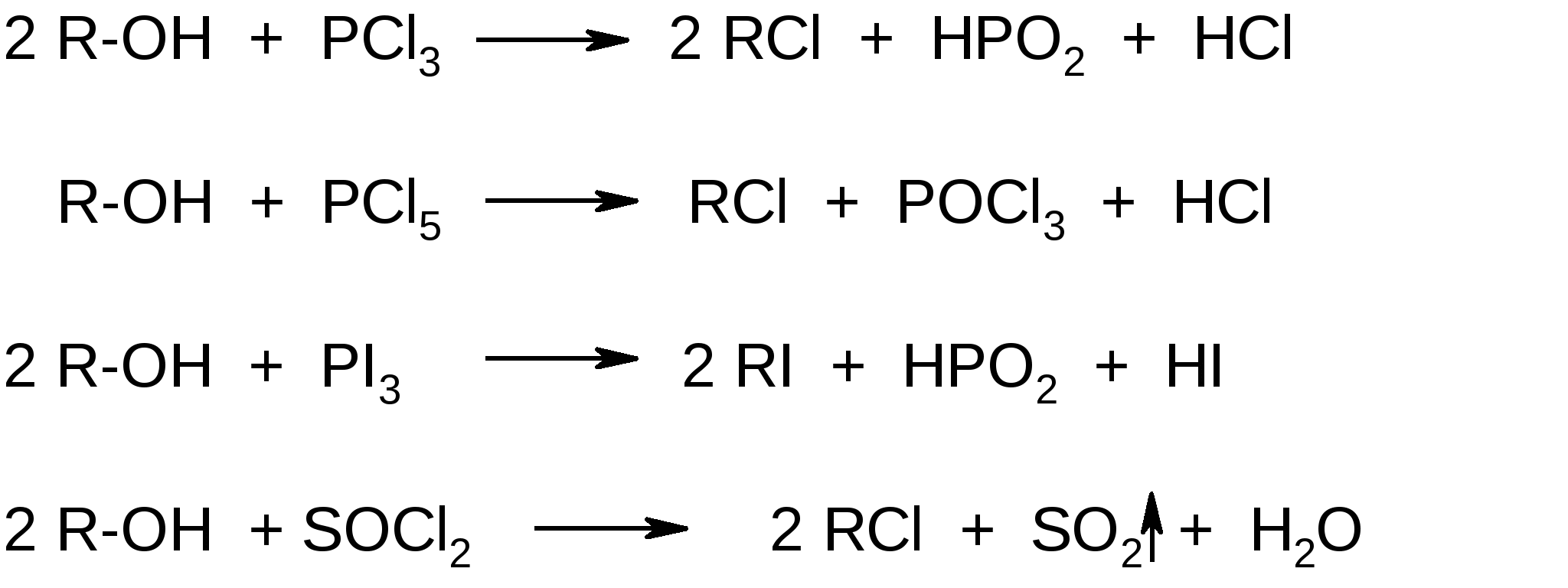 Pcl5 hcl. Взаимодействие спиртов с хлоридом фосфора 5.