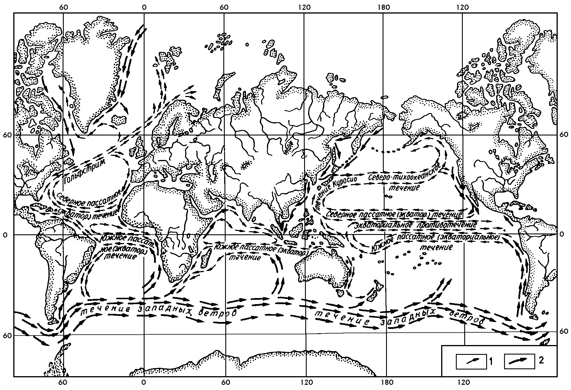 Карта течений