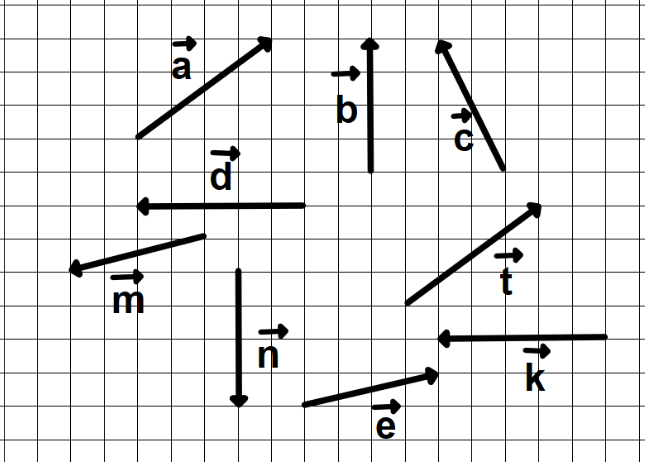 Рисунок равных векторов