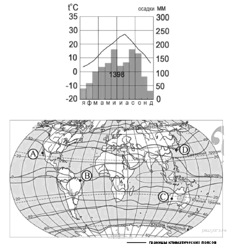 Впр по географии 7 класс рассмотрите рисунки с изображением климатограмм построенных