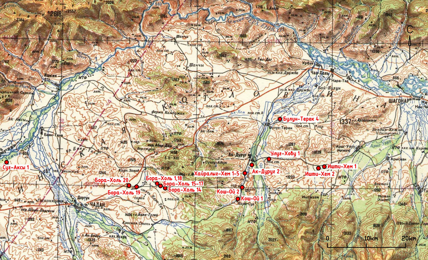 Карта Барун Хемчикского