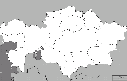 Қазақстанның физикалық картасы кескін карта