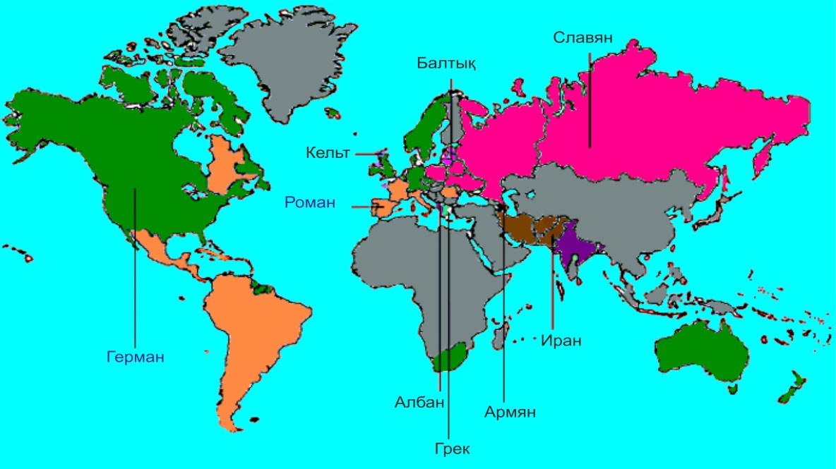Карта языков мира