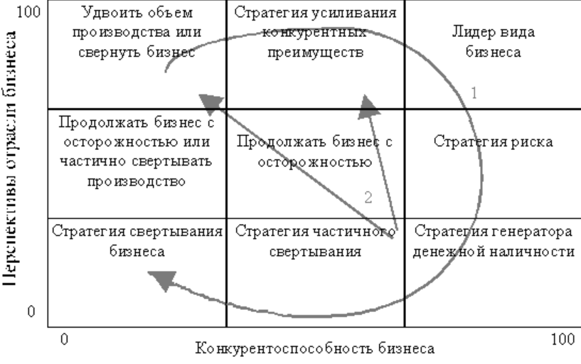 Стратегия выпуска продукции. Концепция конкуренции Shell/DPM. Модель Шелл/ДПМ. Матрица Shell/DPM. Модель стратегической финансовой позиции.