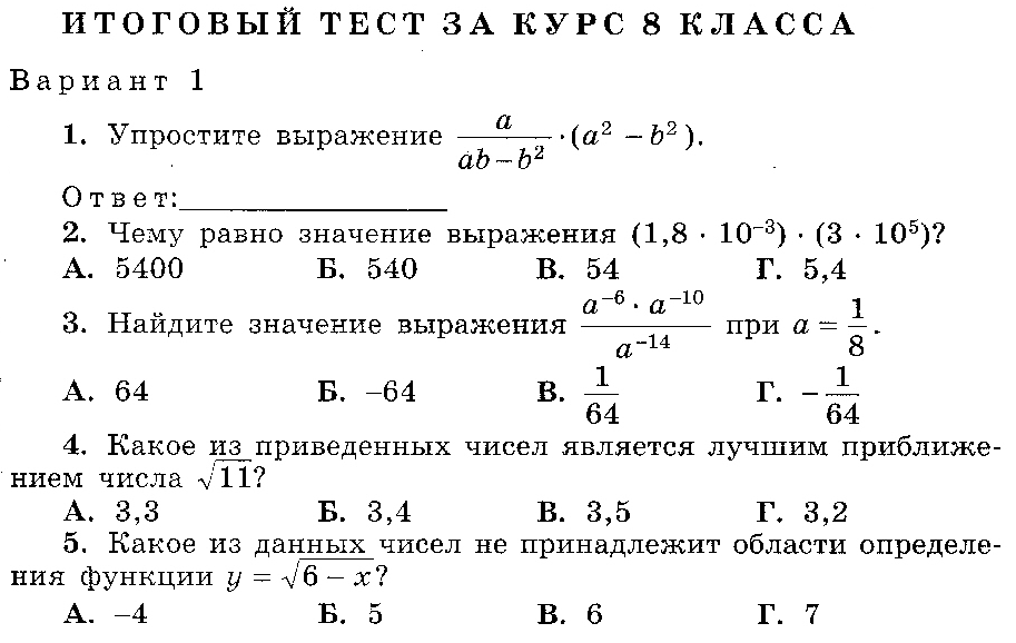 Тест 7 класс компьютерные презентации вариант 1 ответы