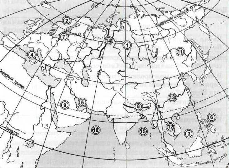 Карта россии 7 класс география