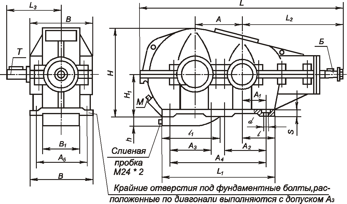 Как отличить тихоходный вал от быстроходного на чертеже