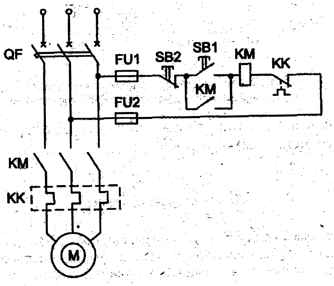 Схема магнитного пускателя