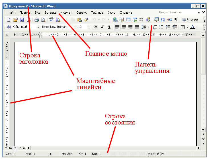 Для вставки рисунка в текстовый документ используется панель инструментов