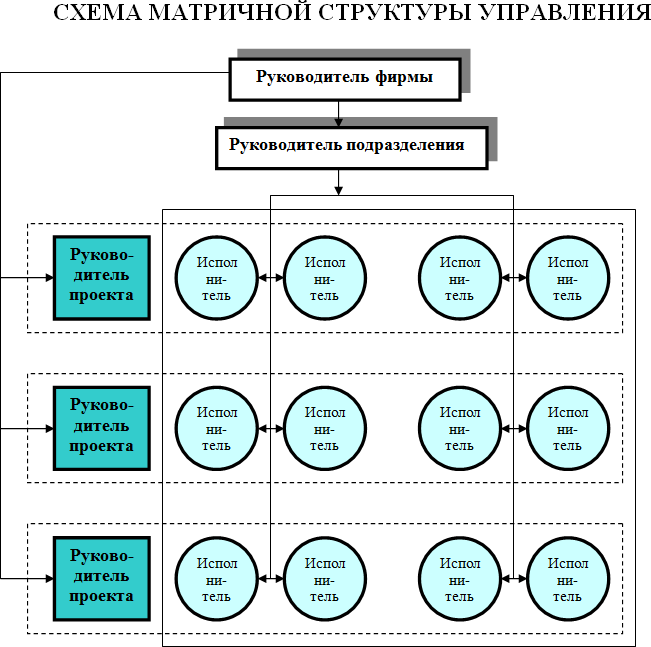 Структура компании схема в ворде