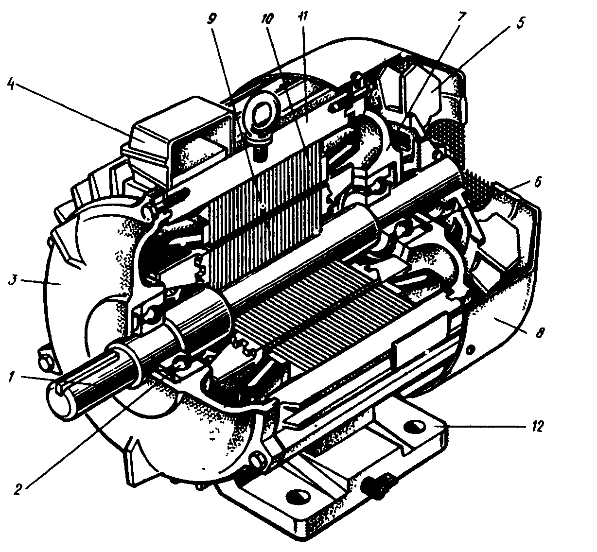 Электрический двигатель части