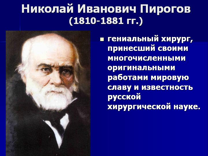 Пирогов основатель топографической анатомии