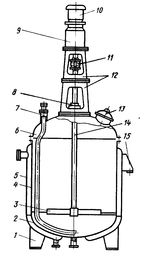 Детали аппаратов. Схемы в емкостном реакторе с мешалкой. Реактор полимеризатор с мешалкой. Схема аппарата ректора с мешалкой. Емкостной автоклав с мешалкой.