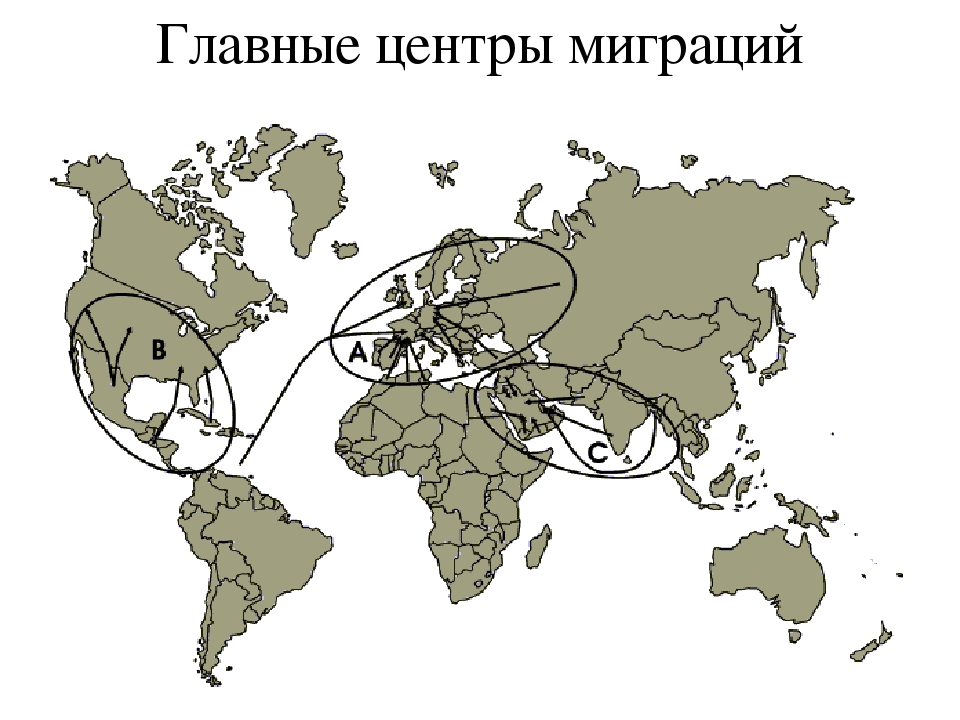 Основные направления эмиграции в россии. Центры трудовой миграции в мире. Направления миграций в мире карта.