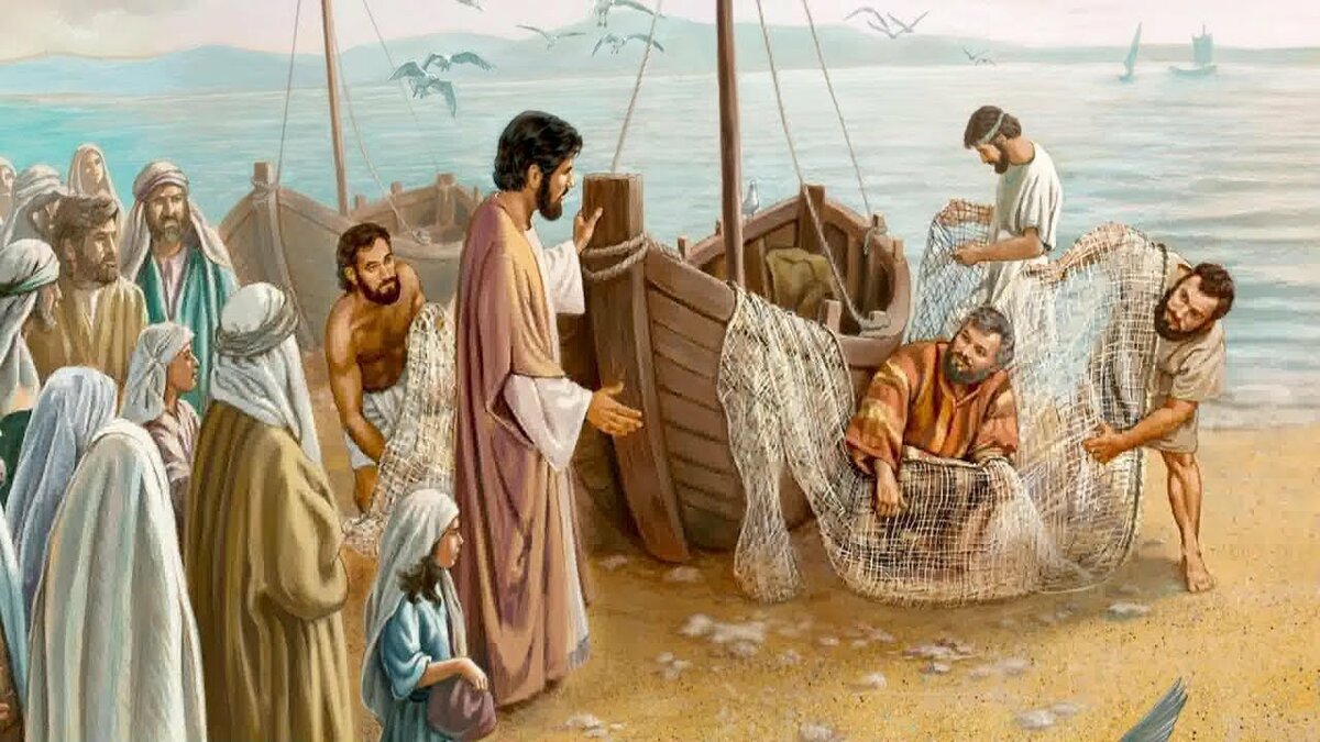 Петр, Андрей, Иоанн, Иаков рыбаки