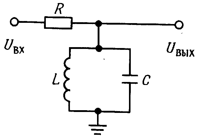 Резонансного фильтра схема