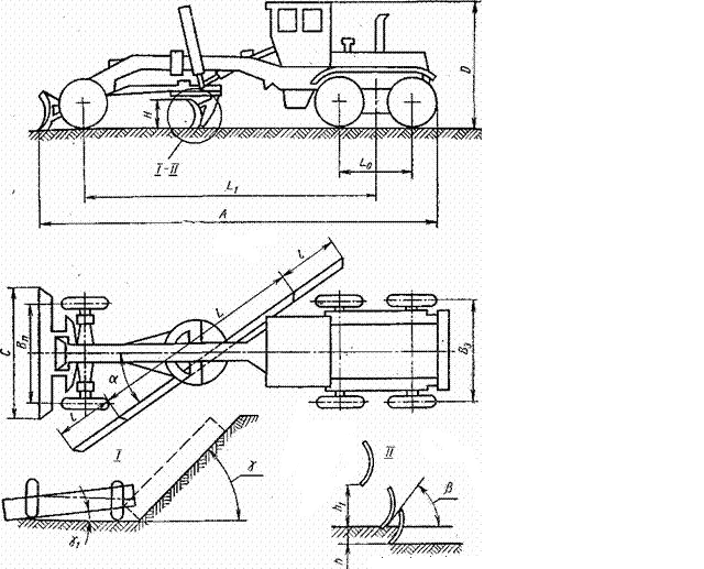 Кинематическая схема автогрейдера