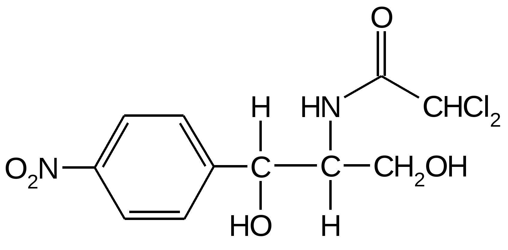 Структурная формула левомицетина. Хлорамфеникол формула химическая. Химическое строение хлорамфеникола. Хлорамфеникол структурная формула.