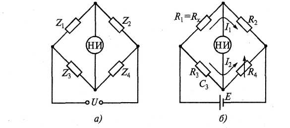 Мостовые схемы постоянного тока применяемые для измерения сопротивлений