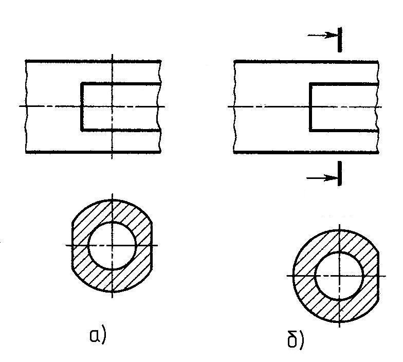 Вынесенный разрез на чертеже