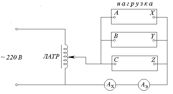 Схема поверки трансформатора тока