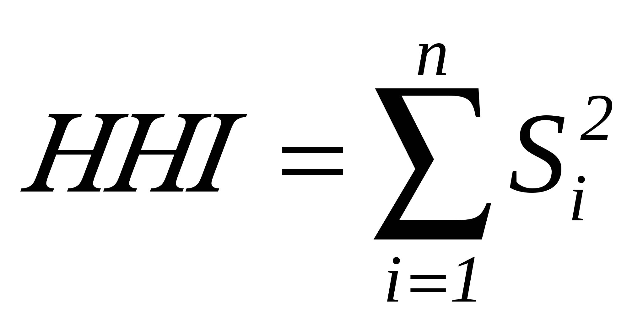 Индекс хана. Индекс Херфиндаля-Хиршмана. Коэффициент Херфиндаля-Хиршмана формула. HHI индекс Херфиндаля Хиршмана формула. HHI индекс концентрации.