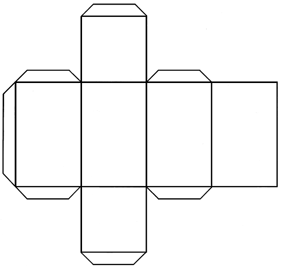 Чертеж куба распечатать