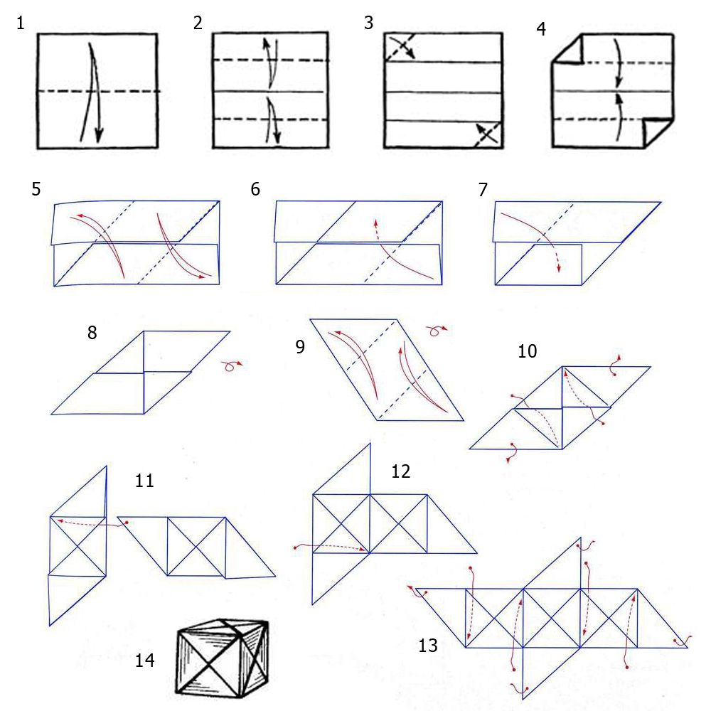Модульное оригами схема как складывать