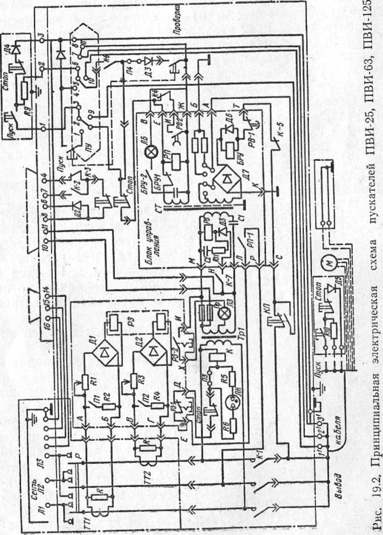 Схема пускателя пви 125