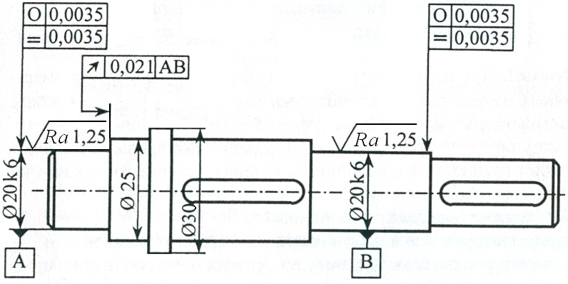 Точность на чертеже. Допуски шероховатости вала под подшипник чертеж. Шероховатость на валу чертеж. Шероховатость поверхности под подшипник на валу. Допуски формы под подшипник.