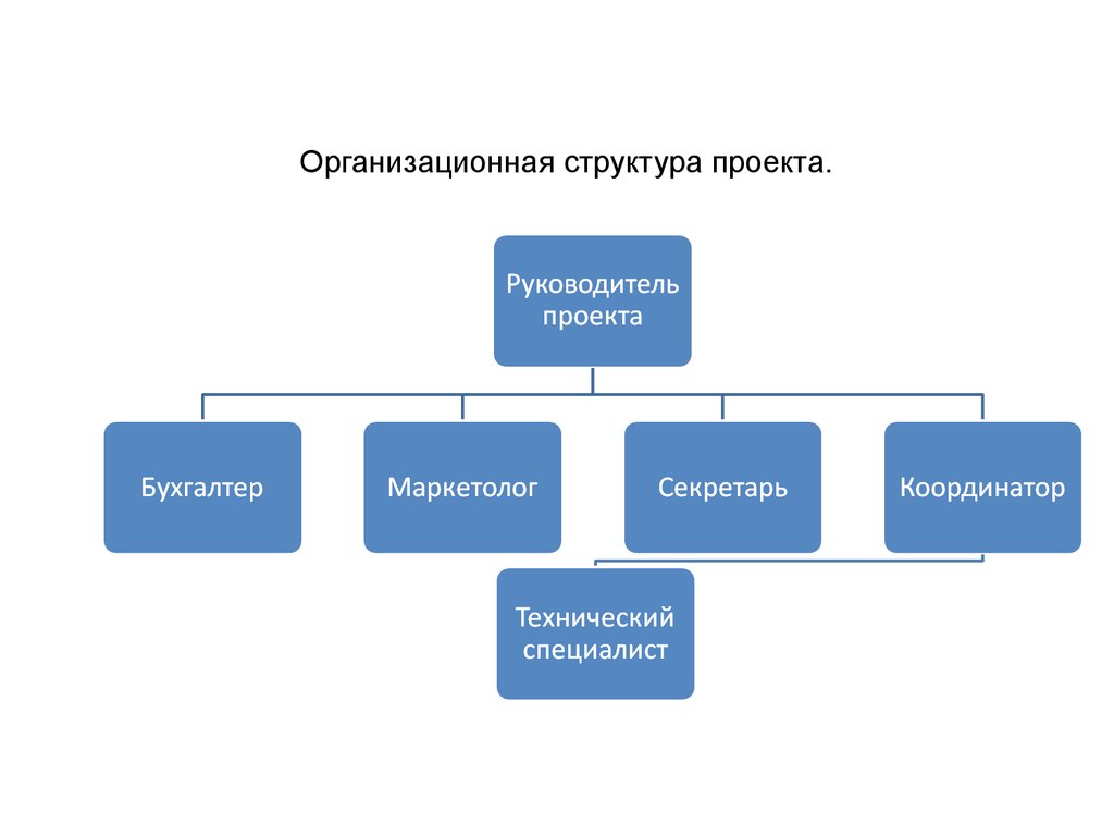 Проектная организационная структура схема