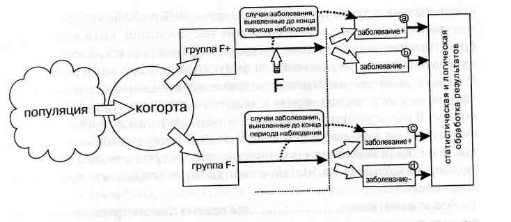 Схема когортного исследования